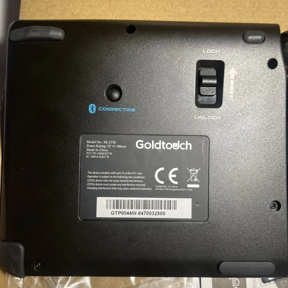 Goldtouch Keyboard SK-2770 Wireless Bluetooth Adjustable Ergonomic Tested